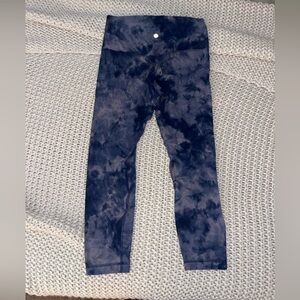 lululemon athletica Blue Tie-Dye Leggings